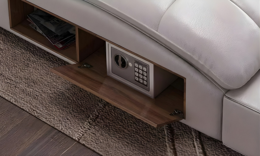 Két sắt mini của giường ngủ thông minh tích hợp ghế massage 