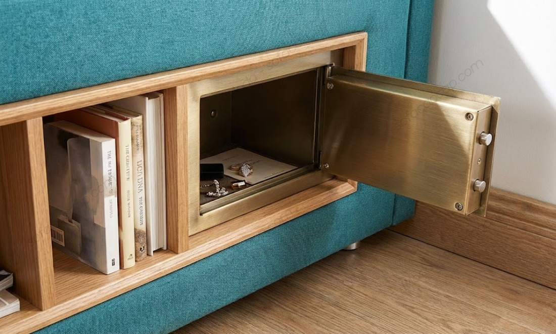 Giường ngủ massage cao cấp, đa năng GM043 được trang bị két sắt mini