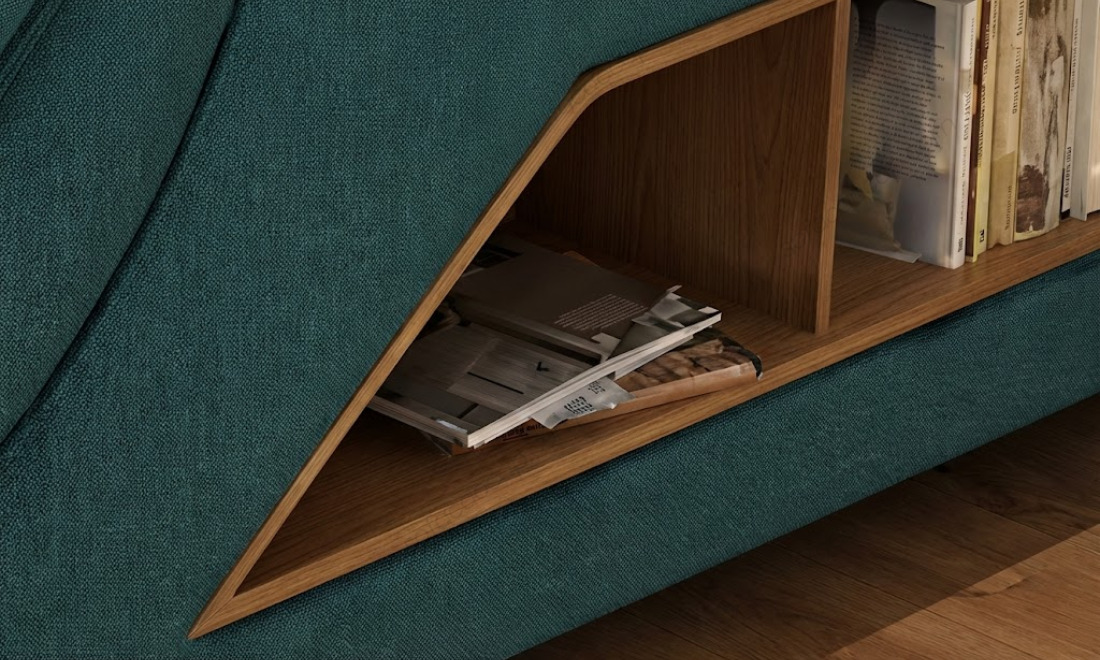 Hộc tủ nhỏ ở phía đầu giường ngủ tatami đa năng GMX043