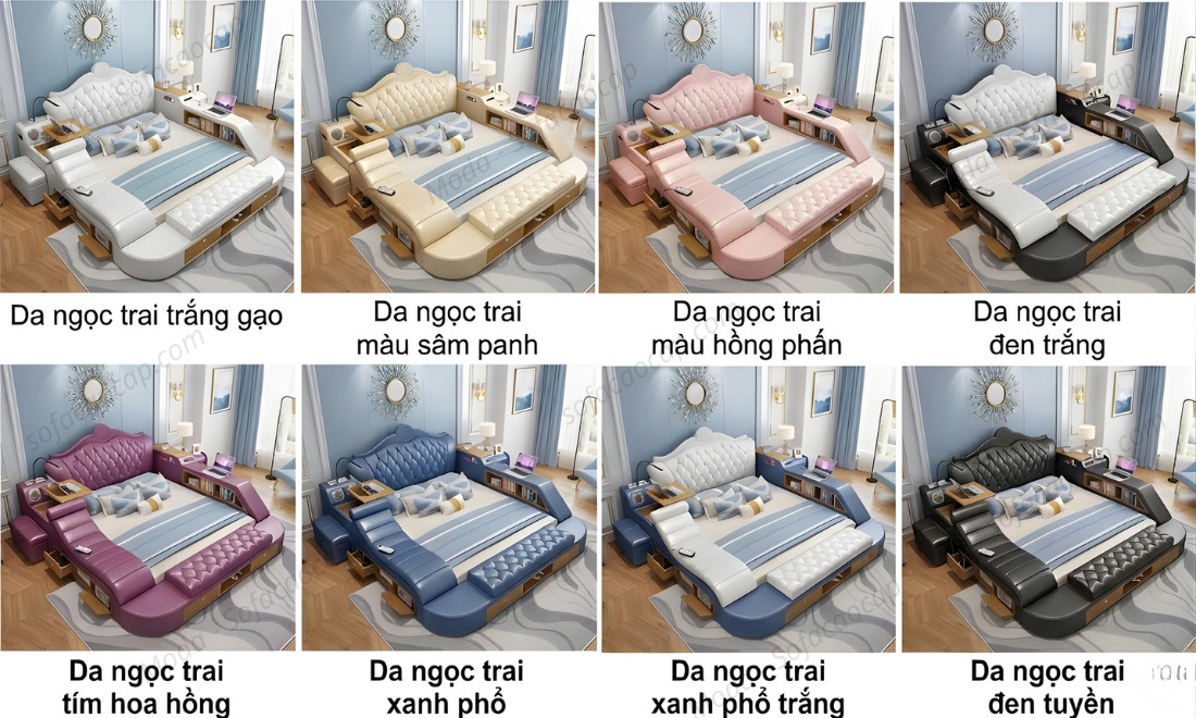 Các màu sắc của giường đang sẵn có tại Nội Thất Moda 