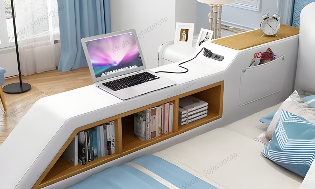 Thanh chắn giường đi kèm cổng sạc USB thứ hai 