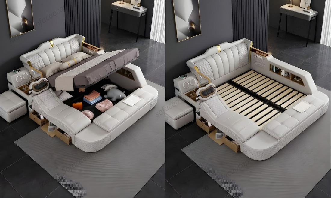 2 kiểu thiết kế của giường 