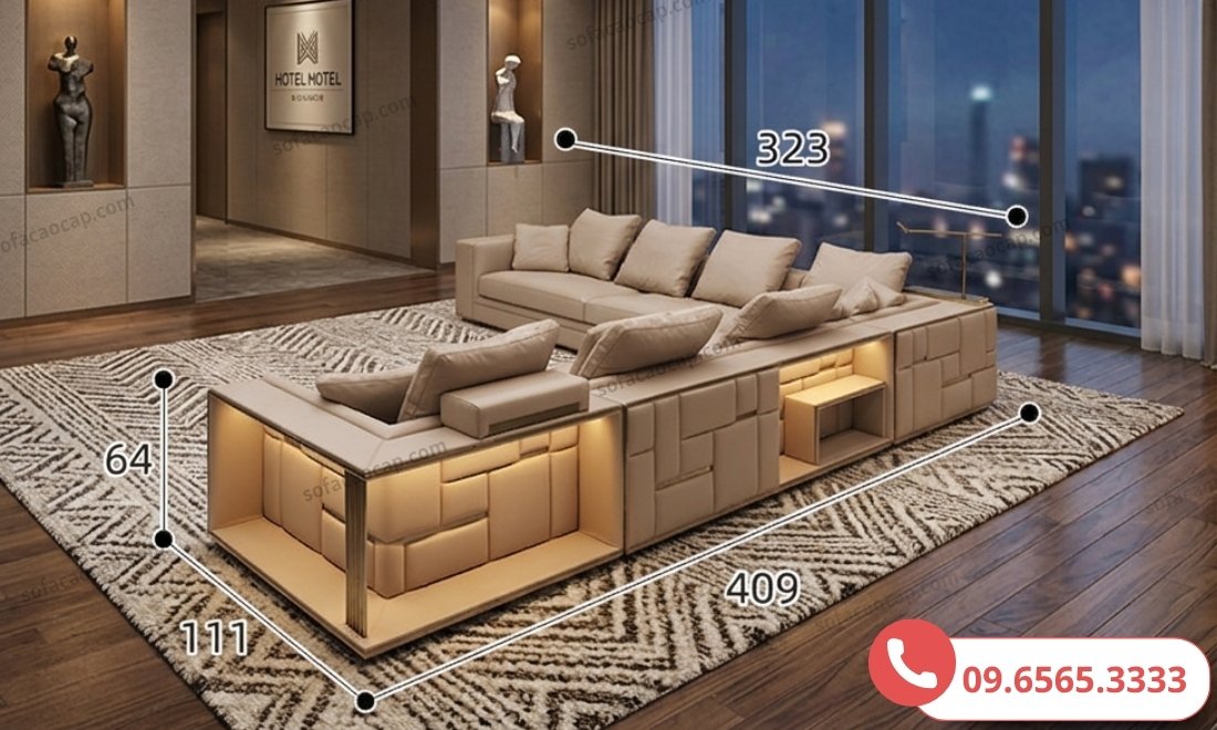 Thiết kế chân cao giúp tạo ra một khoảng không thông thoáng