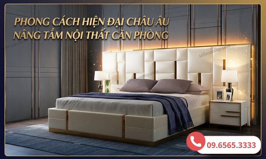Giường ngủ phong cách châu Âu 