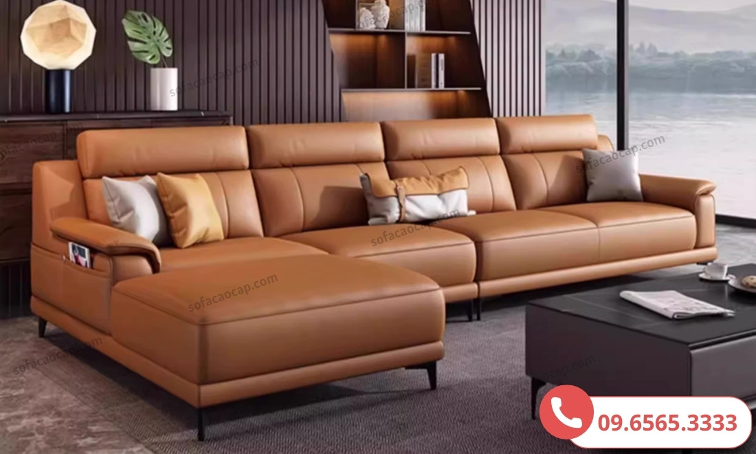 Bộ sofa chữ L hiện đại (ảnh từ khách hàng)