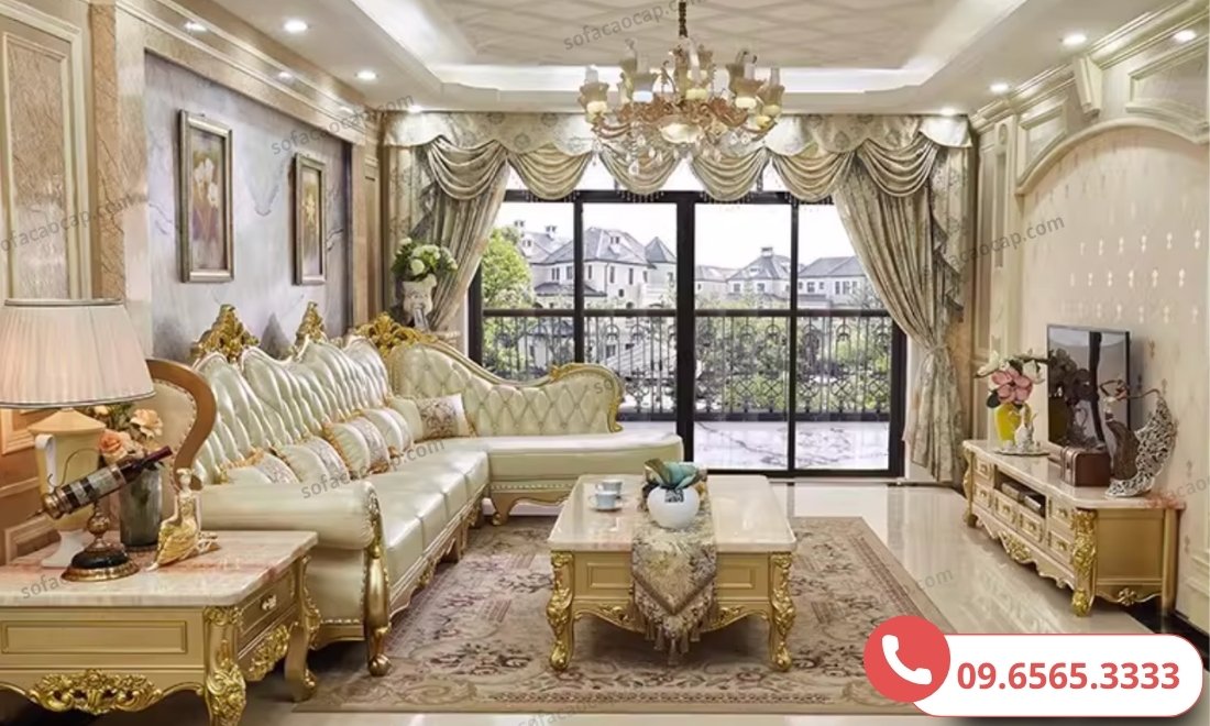 Với thiết kế tone màu vàng chủ đạo mang lại may mắn và bình an cho gia chủ